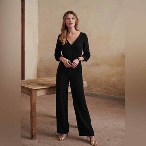 Sezane Vanilla Jumpsuit Size 34/US2 Color Noir